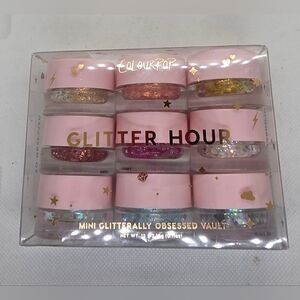 COLOURPOP GLITTER HOUR MINI GLITTERALLY OBSESSED VAULT 9 pc NEW RARE SOLD OUT